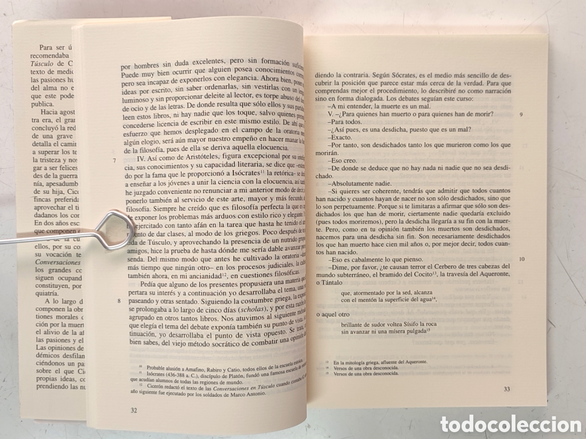 Libros de segunda mano: Conversaciones en T&uacute;sculo. Cicer&oacute;n - Foto 5