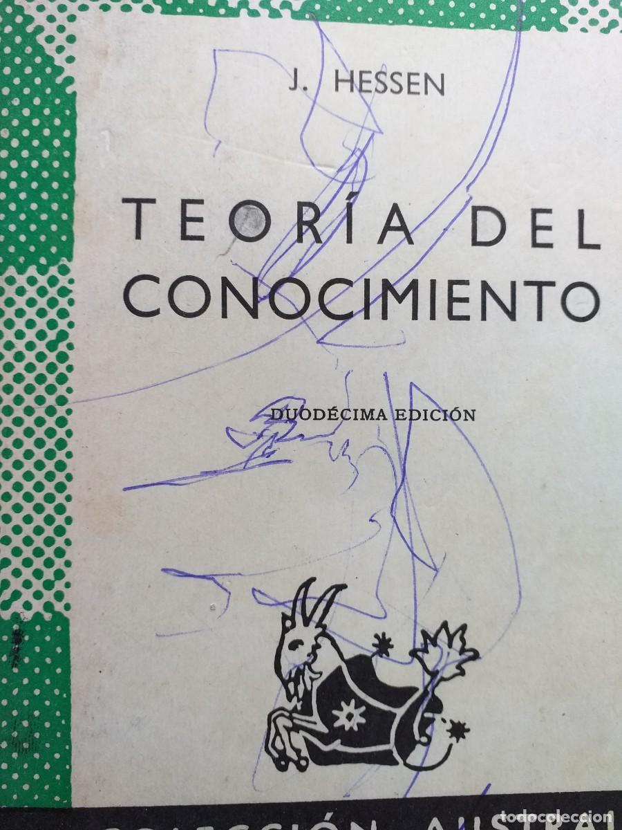 Libros de segunda mano: teor&iacute;a del conocimiento J Hessen - Foto 1
