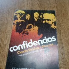 Libros de segunda mano: CONFIDENCIAS CLAUDIO SÁNCHEZ ALBORNOZ AUSTRAL ESPASA CALPE 1979