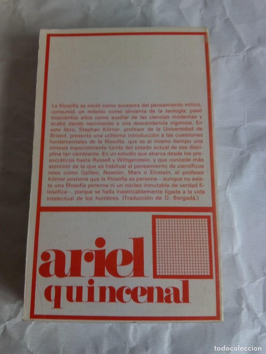 Libros de segunda mano: &iquest;QUE ES FILOSOFIA? / STEPHAN K&Ouml;RNER - Foto 2