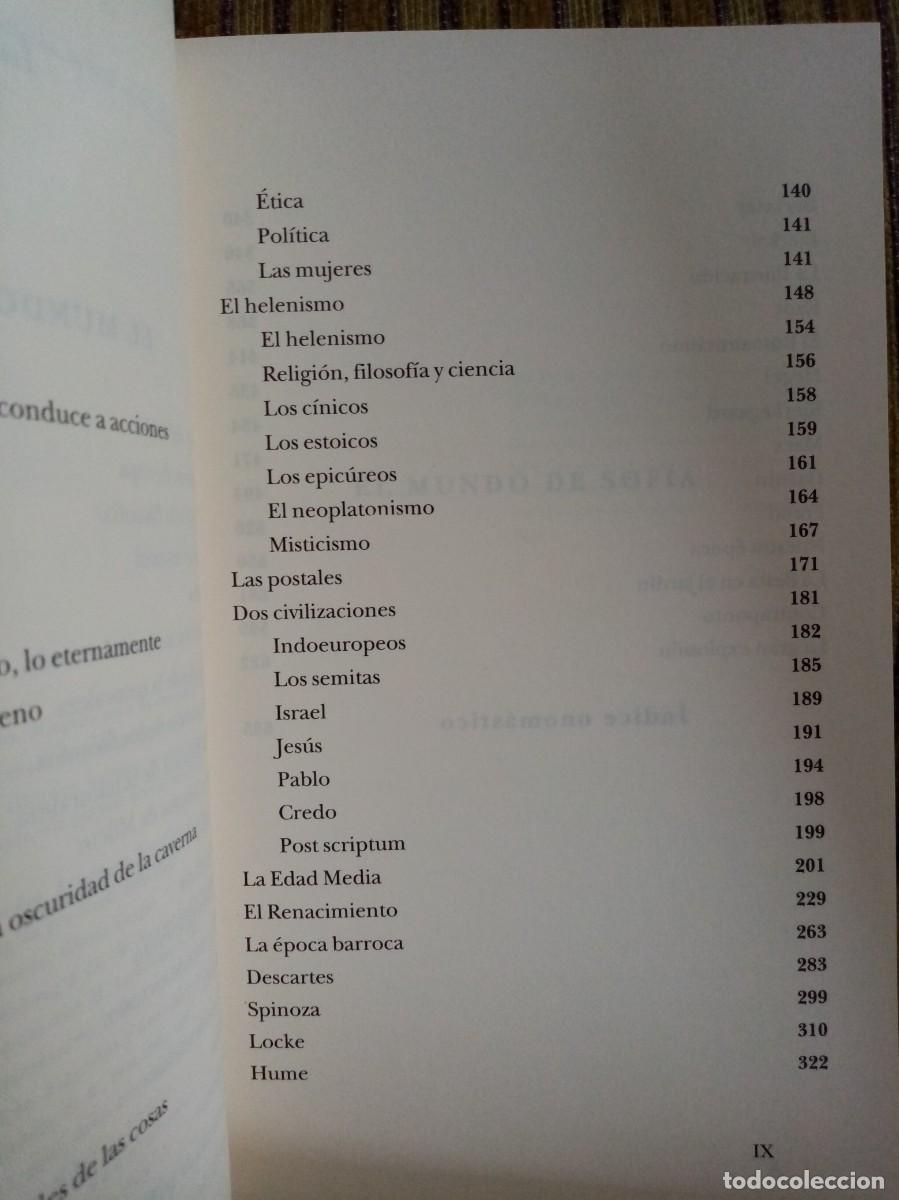 Libros de segunda mano: EL MUNDO DE SOFIA Jostein Gaarder - Foto 6