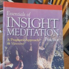 Libros de segunda mano: RARO. BUDISMO. ESSENTIALS OF INSIGHT MEDITATION, A PRACTICAL APPROACH, SUJIVA, 2000 L40
