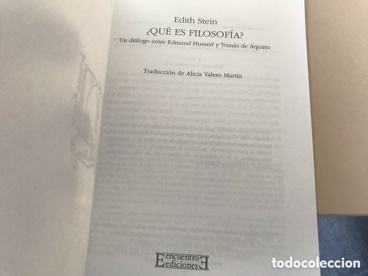 Libros de segunda mano: &iquest;Qu&eacute; es filosof&iacute;a? Edith Stein. Editorial Encuentro - Foto 4