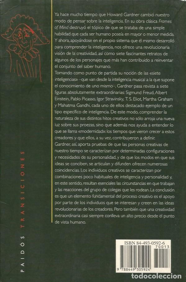Libros de segunda mano: MENTES CREATIVAS - HOWARD GARDNER - Foto 4