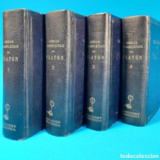 Libros de segunda mano: L-8155. OBRAS COMPLETAS DE PLATÓN (4 TOMOS). PATRICIO DE AZCÁRATE. EDICIONES ANACONDA 1946.