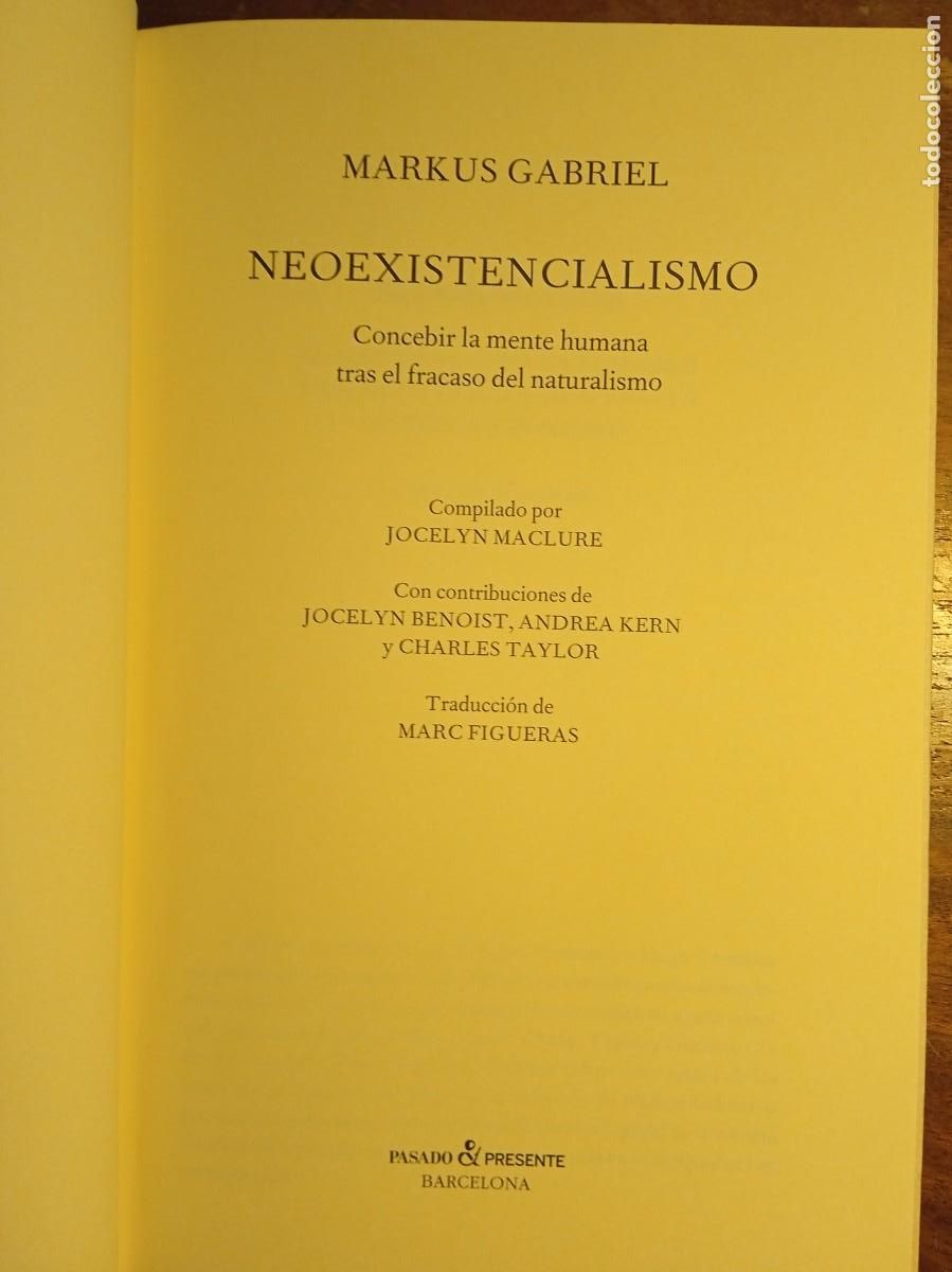 Libros de segunda mano: Markus Gabriel Neoexistencialismo - Foto 4