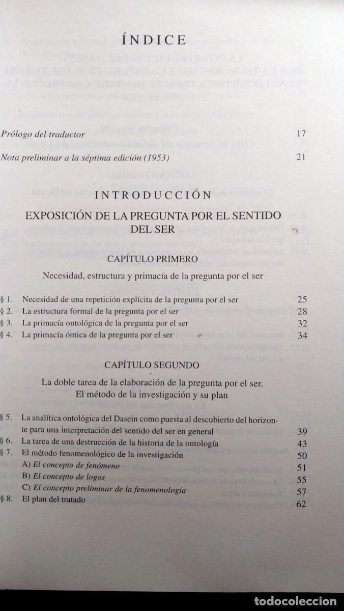Libros de segunda mano: SER Y TIEMPO - HEIDEGGER - Foto 2