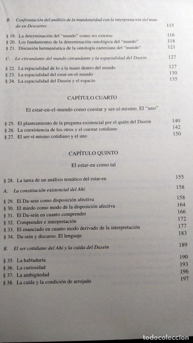 Libros de segunda mano: SER Y TIEMPO - HEIDEGGER - Foto 4