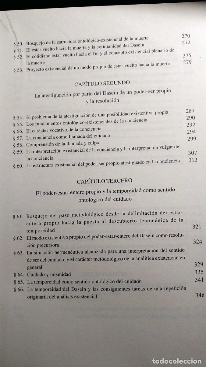 Libros de segunda mano: SER Y TIEMPO - HEIDEGGER - Foto 6