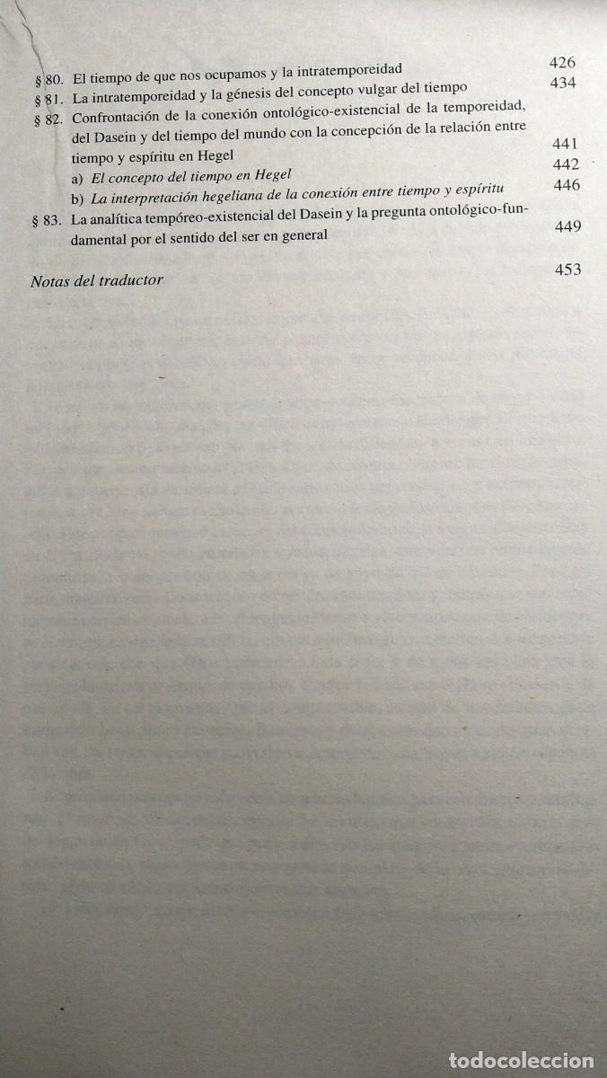 Libros de segunda mano: SER Y TIEMPO - HEIDEGGER - Foto 8
