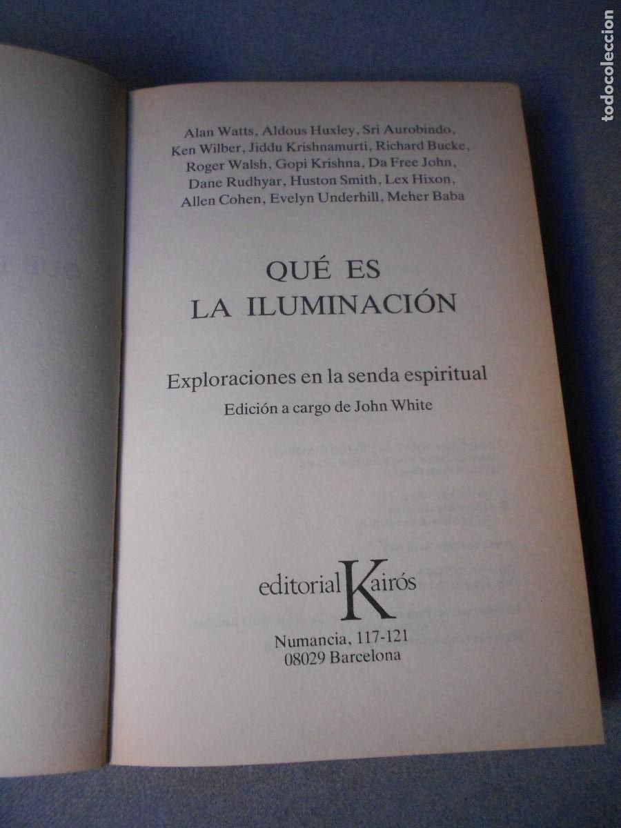 Libros de segunda mano: QUE ES LA ILUMINACION - Foto 2