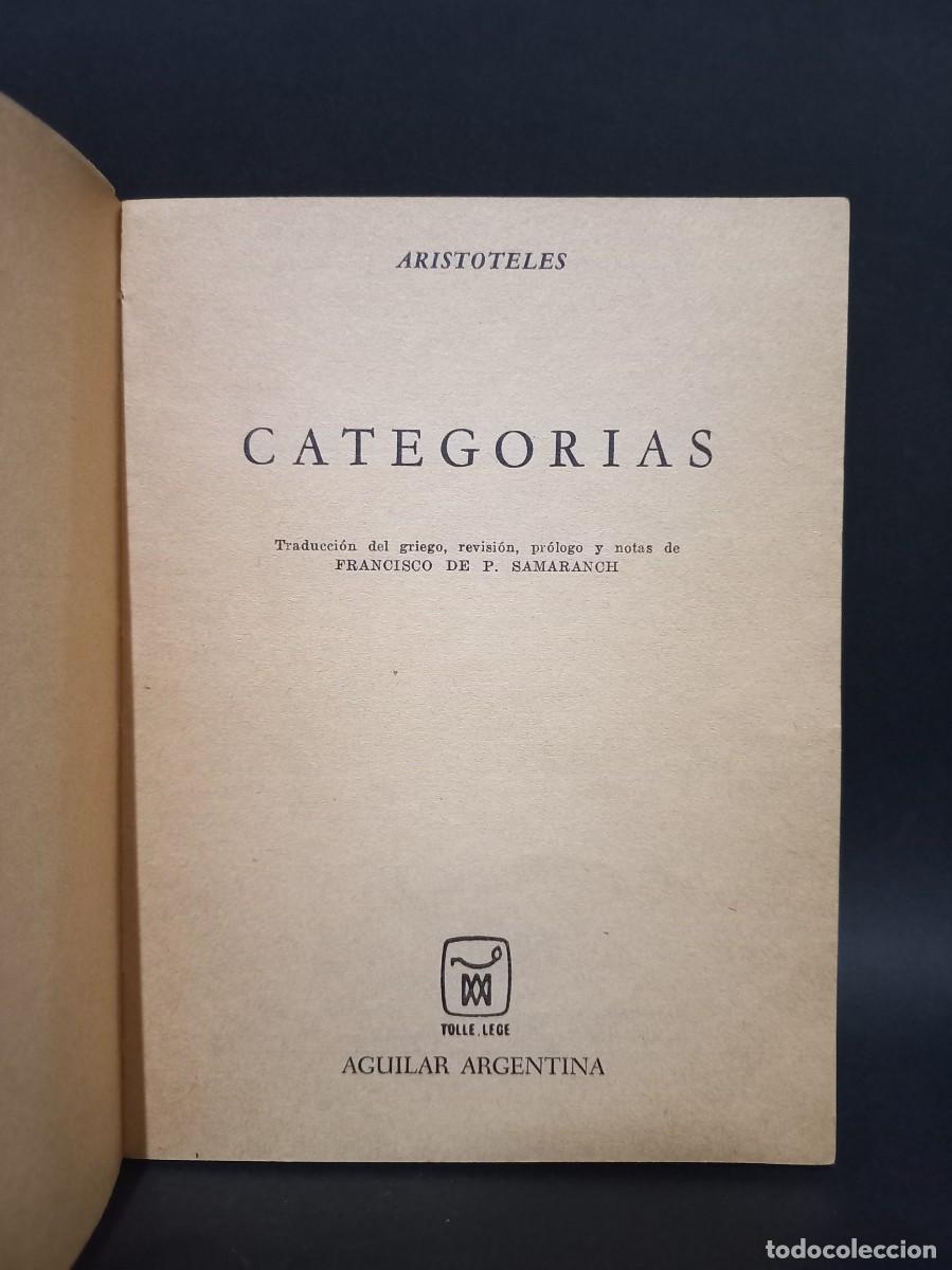 Libros de segunda mano: Aristoteles - Categor&iacute;as - 1971 - Foto 2