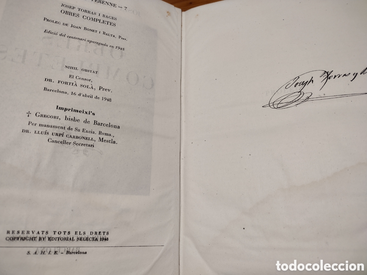 Libros de segunda mano: Obres completes, J. Torras i Bages - Foto 4