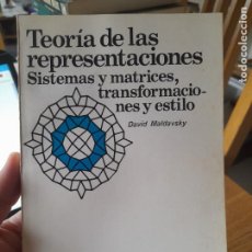 Libros de segunda mano: RARO. FILOSOFÍA. TEORÍA DE LAS REPRESENTACIONES, DAVID MALDAVSKY, NUEVA VISION,1977 VISITA MI TIENDA