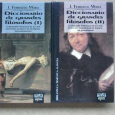 Libros de segunda mano: DICCIONARIO DE GRANDES FILOSOFOS I Y II J FERRATER MORA