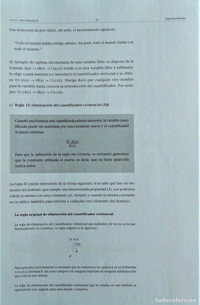 Libros de segunda mano: UNED - FILOSOF&Iacute;A - L&Oacute;GICA - Foto 16