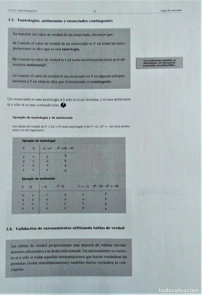 Libros de segunda mano: UNED - FILOSOF&Iacute;A - L&Oacute;GICA - Foto 21