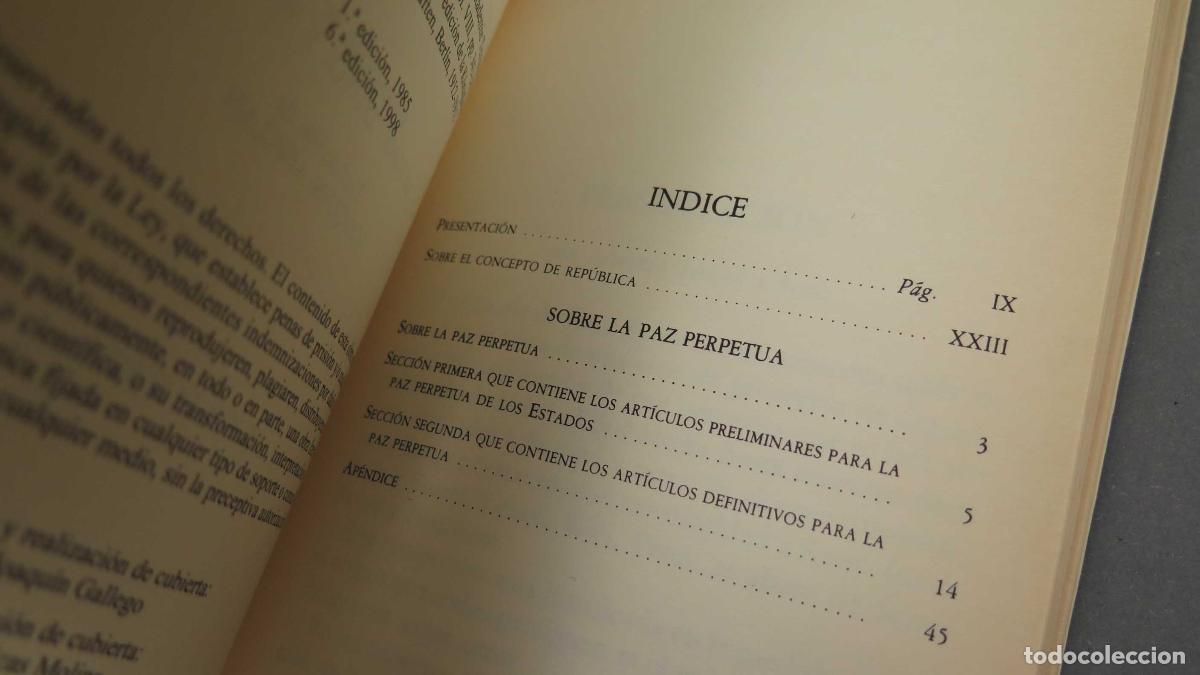 Libros de segunda mano: Sobre La Paz Perpetua. Immanuel Kant - Foto 2