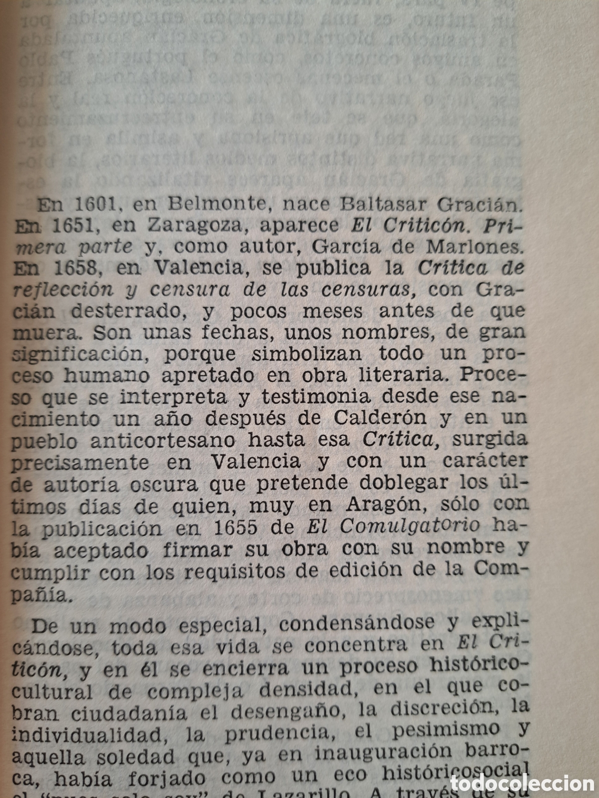 Libros de segunda mano: El Critic&oacute;n Baltasar Gracian - Foto 3