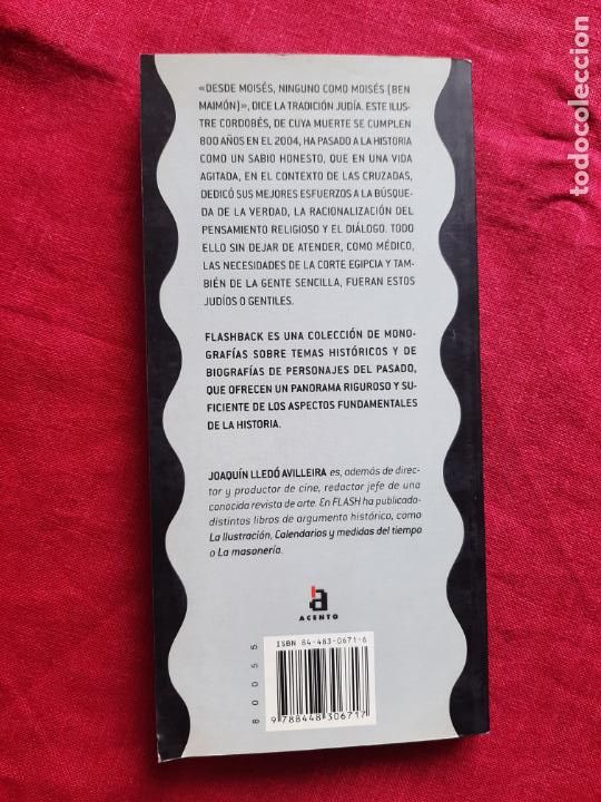 Libros de segunda mano: Maim&oacute;nides - Lled&oacute;, Joaqu&iacute;n - Foto 2