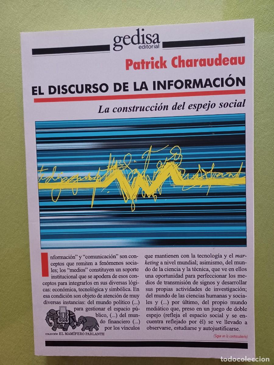Libros de segunda mano: El discurso de la Informacion. Patrick Charaudeau - Foto 1