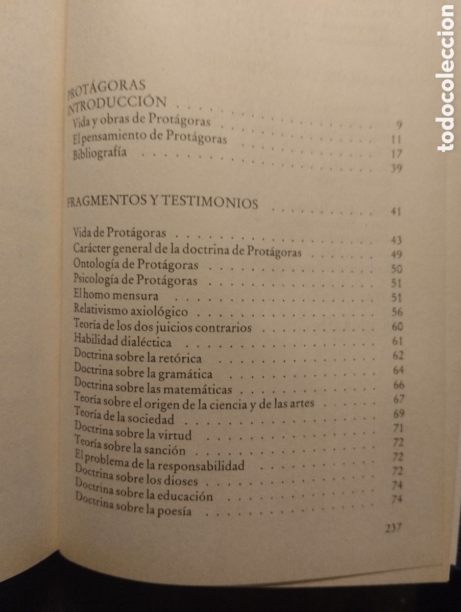 Libros de segunda mano: Fragmentos y testimonios, Prot&aacute;goras y Gorgias - Foto 2