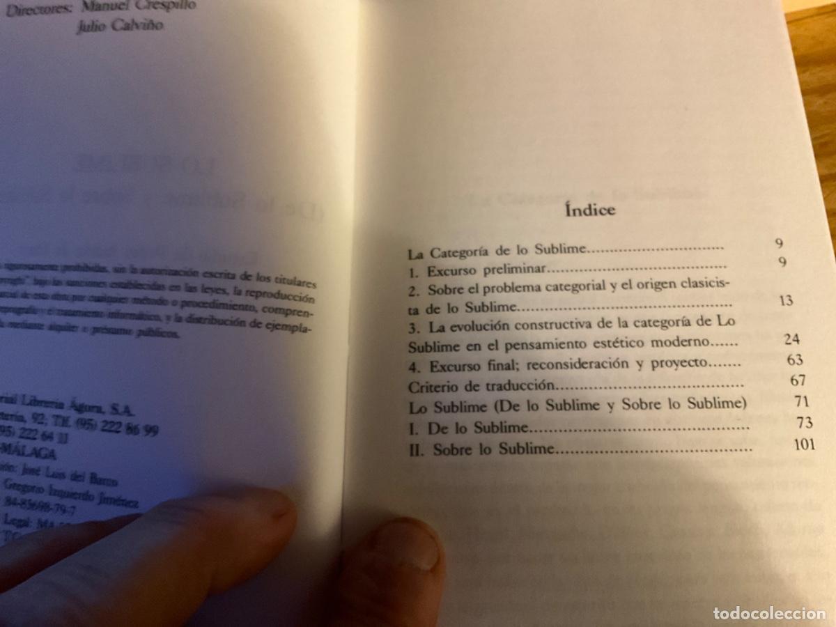 Libros de segunda mano: Federico Schiller - Sobre lo Sublime - Foto 3