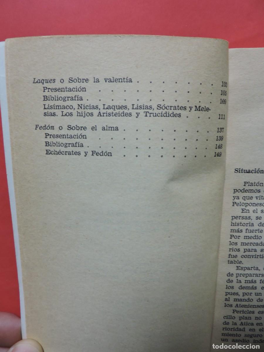 Libros de segunda mano: Di&aacute;logos. PLAT&Oacute;N. Bruguera - Foto 3