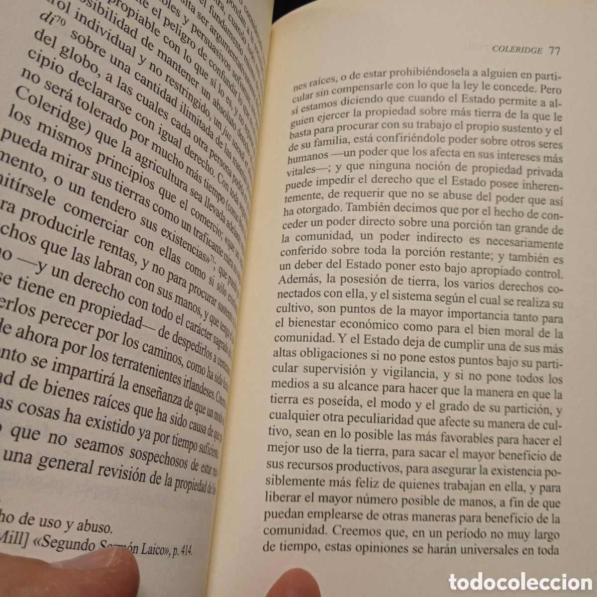 Libros de segunda mano: COLERIDGE - JOHN STUART MILL - TECNOS 2010 #8426 - Foto 7
