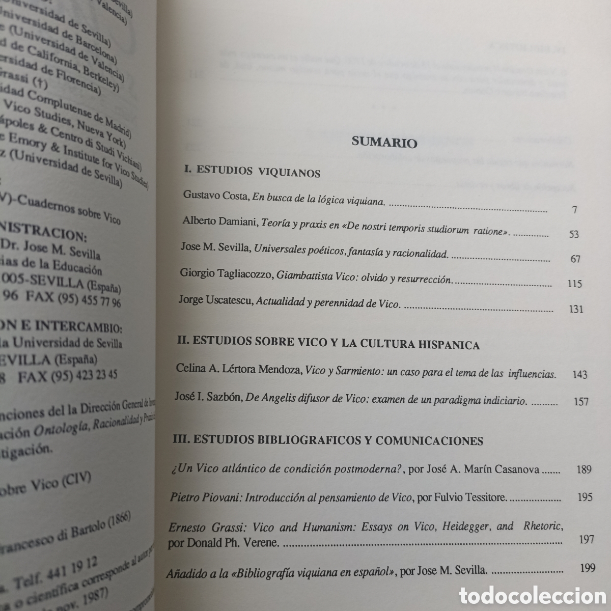 Libros de segunda mano: Cuadernos sobre Vico, n&ordm; 3, 1993. CIV. - Foto 3