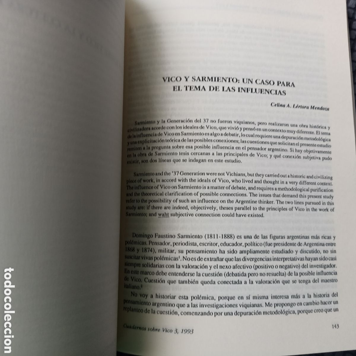 Libros de segunda mano: Cuadernos sobre Vico, n&ordm; 3, 1993. CIV. - Foto 4