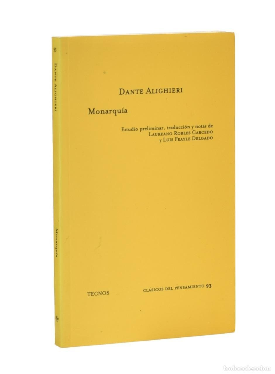 Libros de segunda mano: MONARQU&Iacute;A - DANTE ALIGHIERI - Foto 1