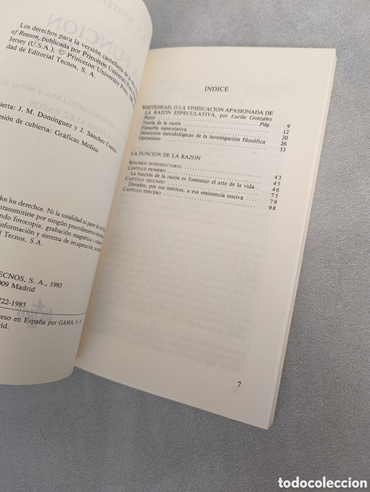 Libros de segunda mano: La funci&oacute;n de la raz&oacute;n. A.N. Whitehead. - Foto 4