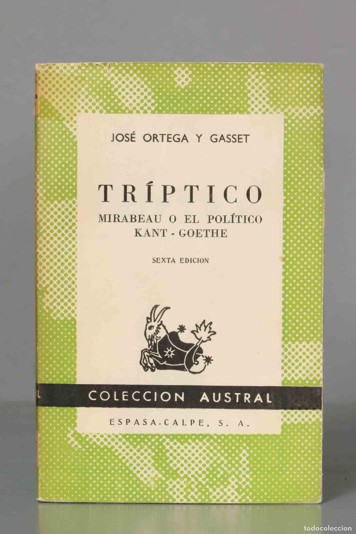 Libros de segunda mano: Tr&iacute;ptico Ortega y Gasset. AUSTRAL - Foto 1