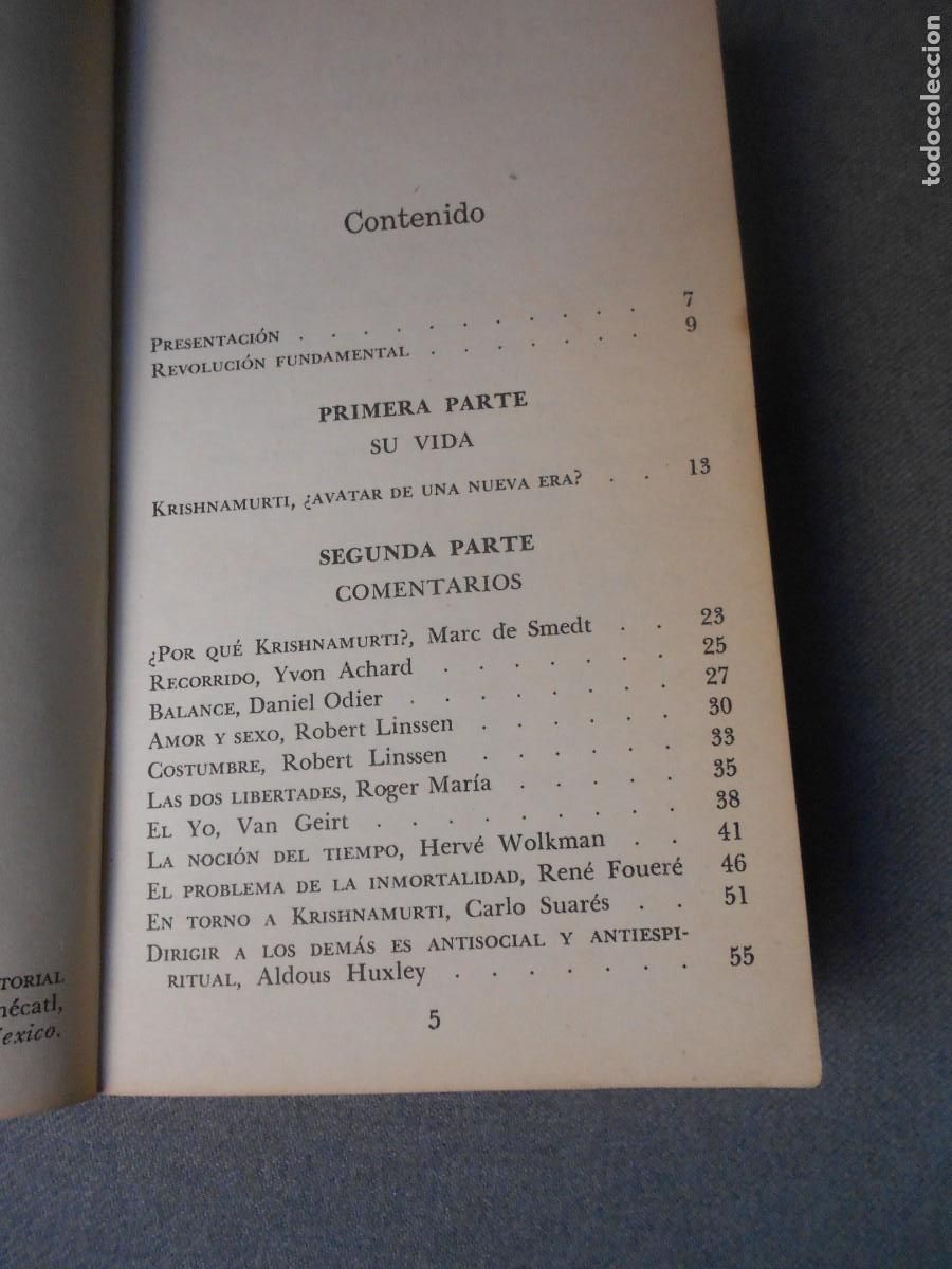 Libros de segunda mano: KRISHNAMURTI - Foto 4