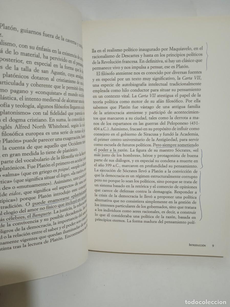 Libros de segunda mano: PLAT&Oacute;N. APRENDE A PENSAR - 2015 - RBA - 159 P&aacute;ginas - Foto 3