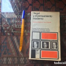 Libros de segunda mano: HEGEL Y EL PENSAMIENTO MODERNO. SIGLO XXI EDITORES.