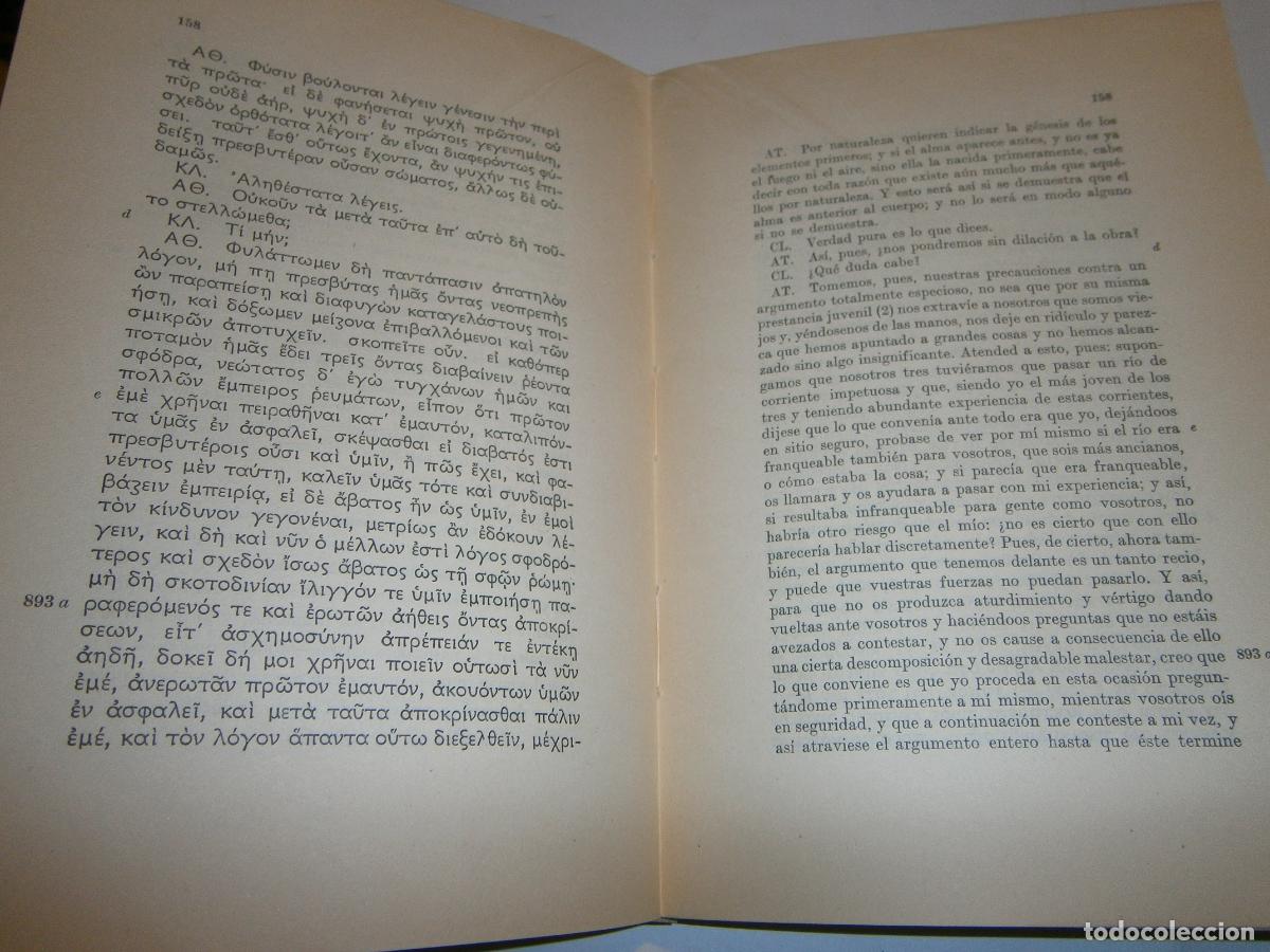 Libros de segunda mano: ANTIGUO LIBRO - PLATON (LAS LEYES) - EDICION BILINGUE - Foto 3