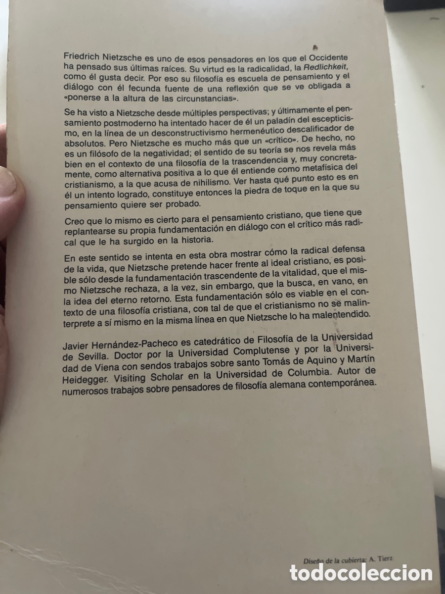 Libros de segunda mano: Friedrich Nietzsche de Javier Hernandez Pacheco - Foto 10