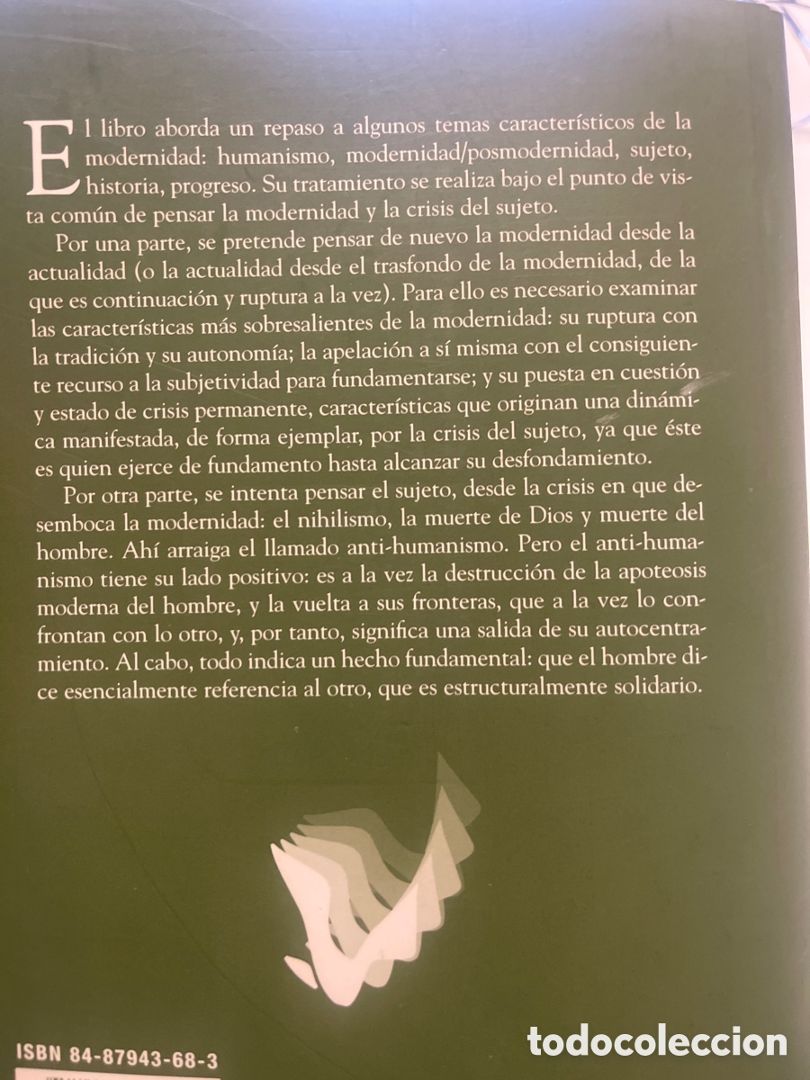 Libros de segunda mano: Modernidad y crisis del sujeto - Foto 9