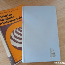 Libros de segunda mano: FILOSOFÍA ESPAÑOLA CONTEMPORÁNEA - ALONSO LOPEZ QUINTAS (ED. CATOLICA 1970)