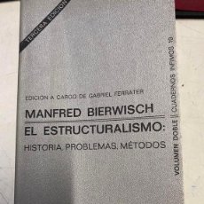 Libros de segunda mano: EL ESTRUCTURALISMO - BIERWISCH, MANFRED.