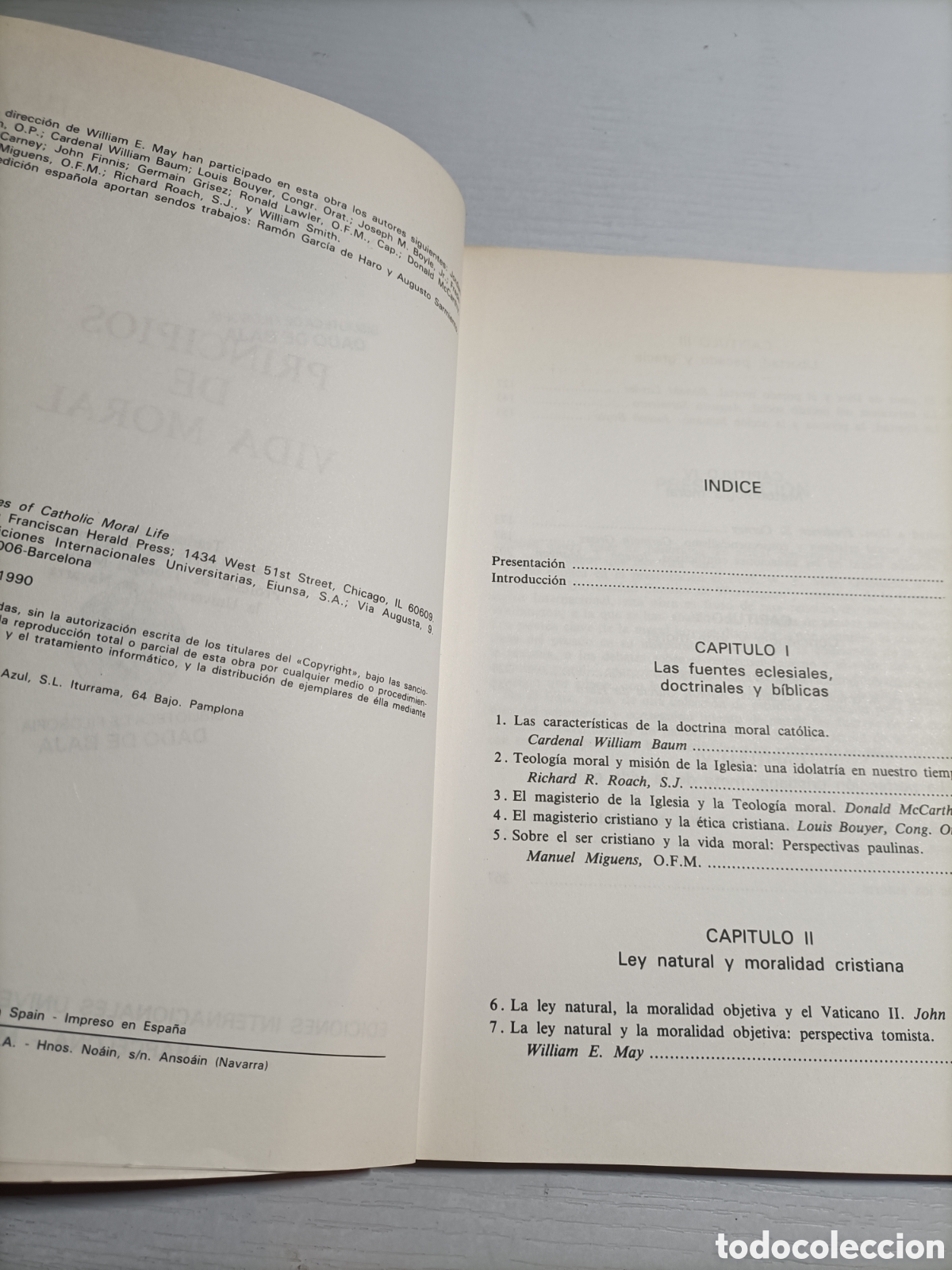 Libros de segunda mano: Principios de vida moral William May - Foto 4