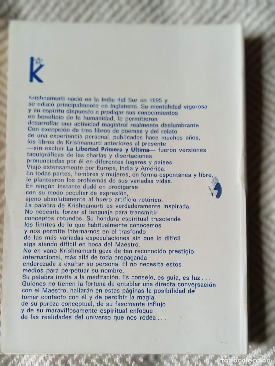 Libros de segunda mano: Comentarios sobre el vivir, J. Krishnamurti - Foto 3