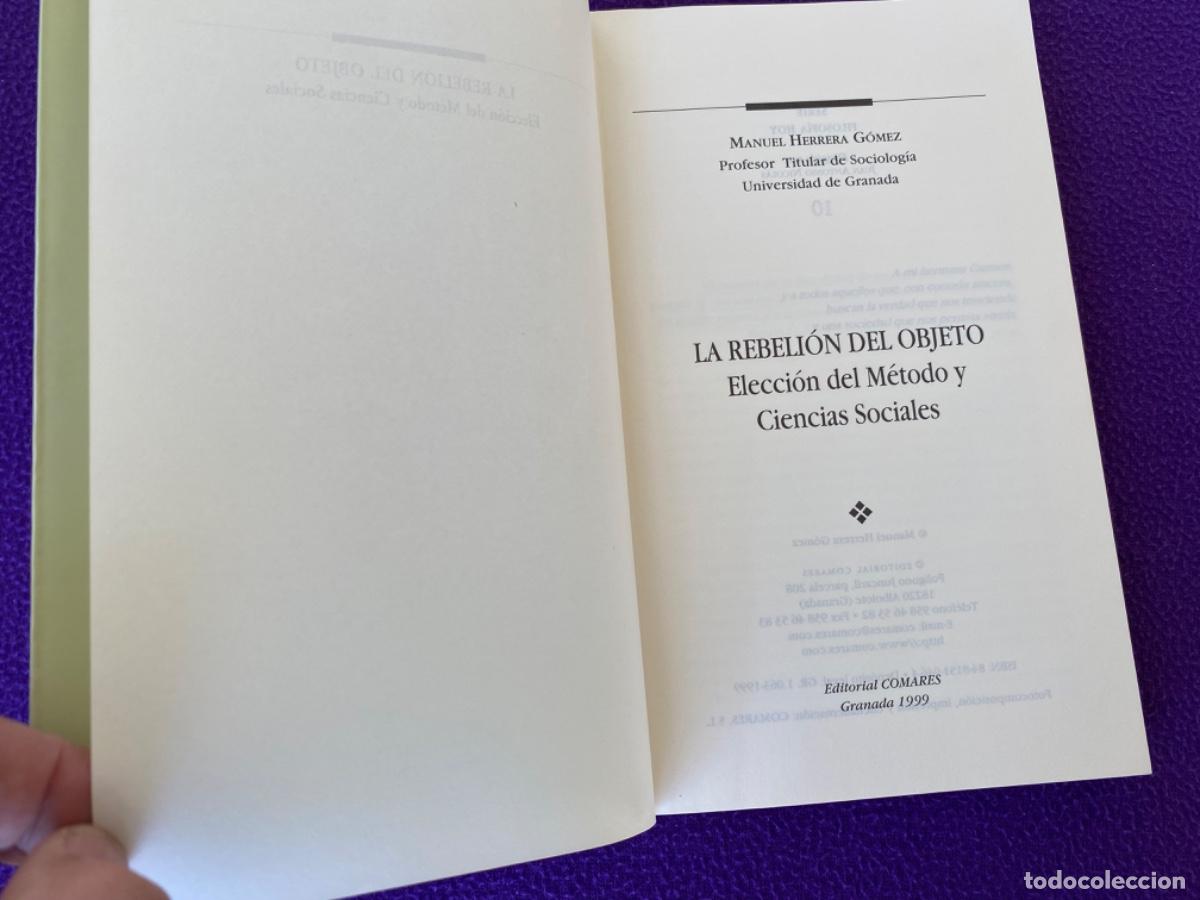 Libros de segunda mano: LA REBELI&Oacute;N DEL OBJETO Manuel Herrera G&oacute;mez - Foto 3