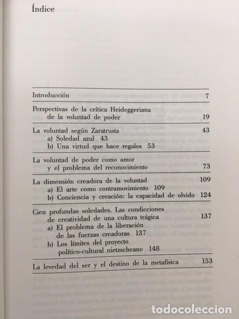 Libros de segunda mano: La voluntad de poder como amor - Manuel Barrios - Ediciones del Serbal, 1990 - Foto 3
