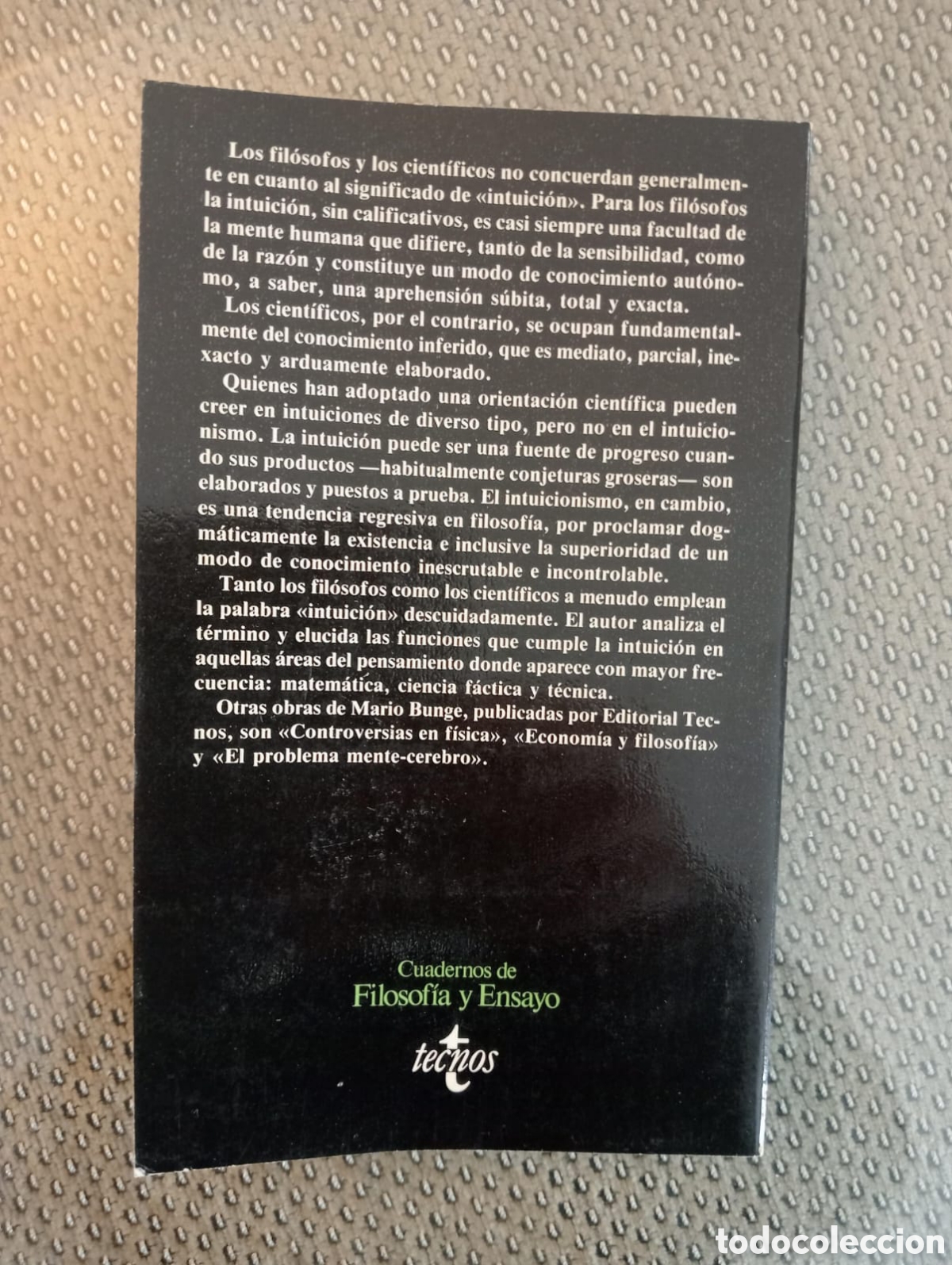 Libros de segunda mano: Intuici&oacute;n y raz&oacute;n / Mario Bunge - Foto 4