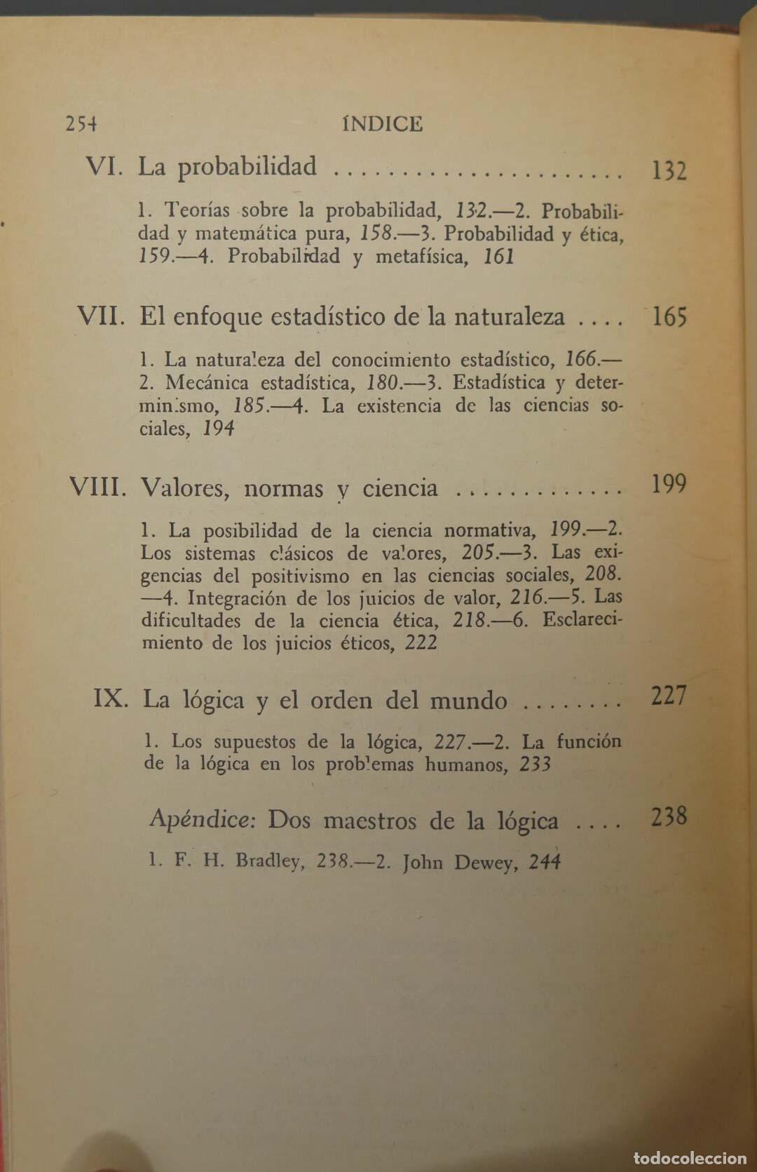 Libros de segunda mano: Introduccion a la logica. Morris Cohen. 1973 - Foto 3