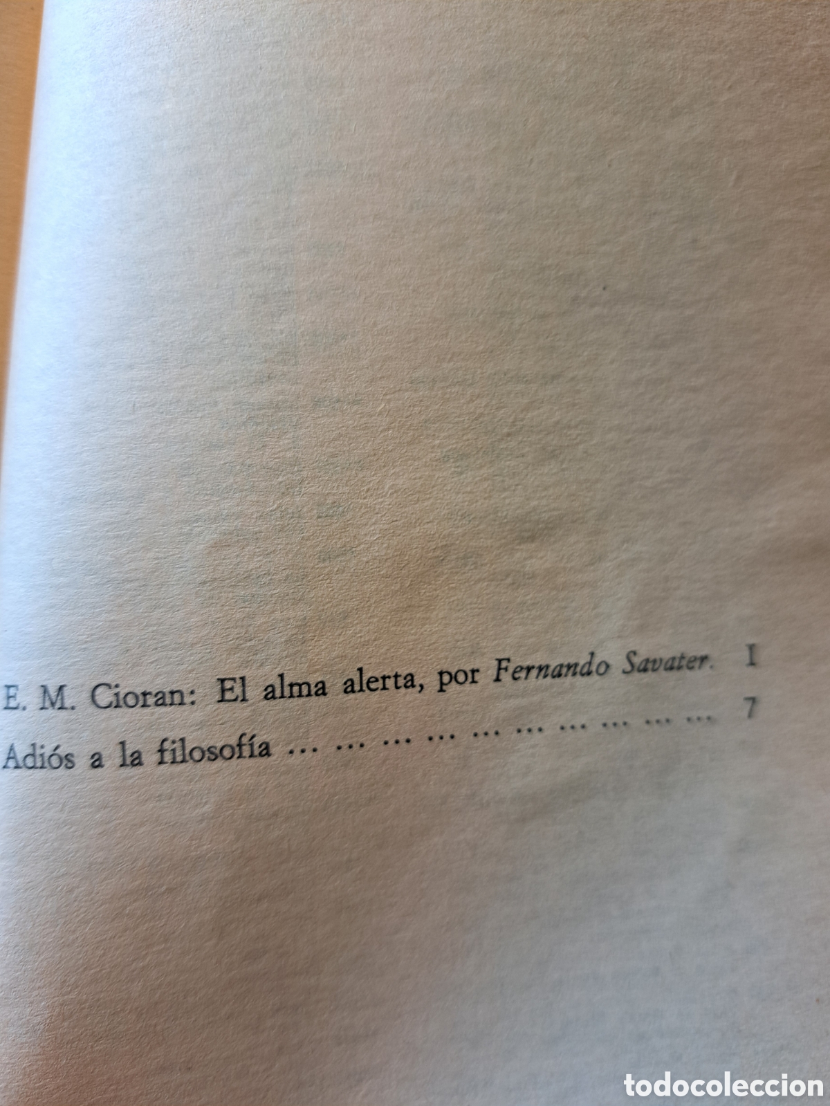 Libros de segunda mano: Adi&oacute;s a la Filosof&iacute;a E.M.Cioran - Foto 4