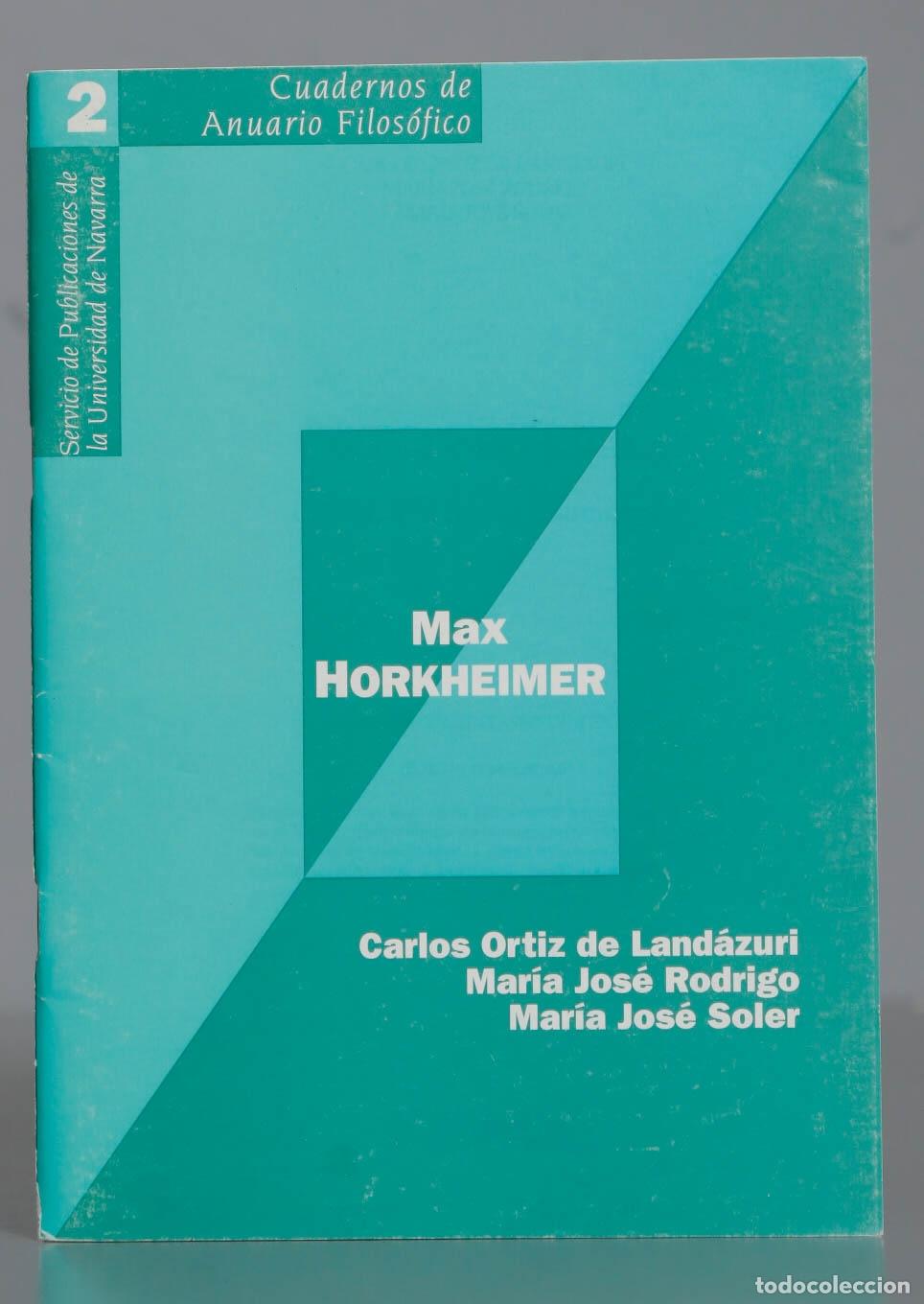 Libros de segunda mano: MAX HORKHEIMER. LANDAZURI - Foto 1